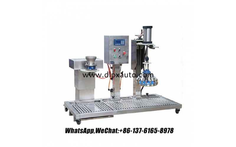 半自動真石漆防爆灌裝機帶蓋，觸摸屏，價格優惠